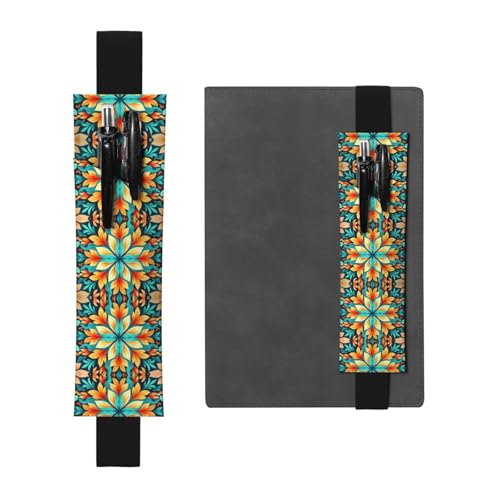 WZYCWB Lebensechte Blütenblätter gedruckt Große Kapazität PVC Stifthalter + Kreatives Tagebuch Stifttasche Set mit Gummiband Anti-Rutsch-Design von WZYCWB