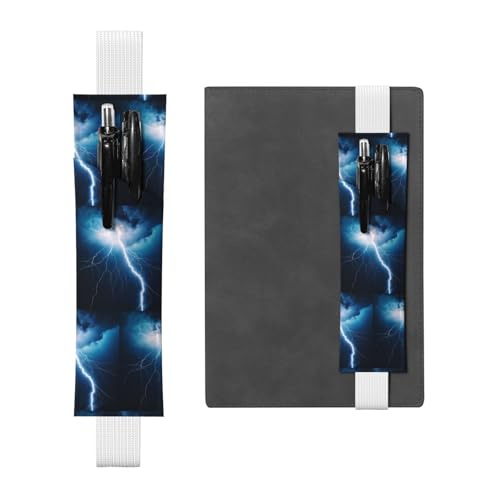 WZYCWB Lightning Diary Federmäppchen, PVC-Stifthalter und Stifthalter mit Gummibändern und Lesezeichen sind die beste Geschenkwahl. von WZYCWB
