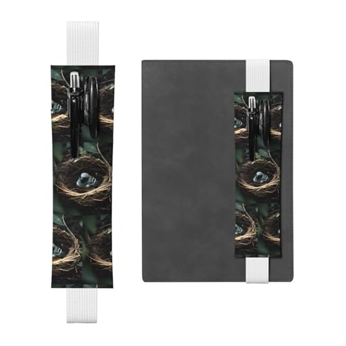 WZYCWB Little Bird Nest Diary Federmäppchen, PVC-Stifthalter und Stifthalter mit Gummibändern und Lesezeichen sind die beste Geschenkidee. von WZYCWB