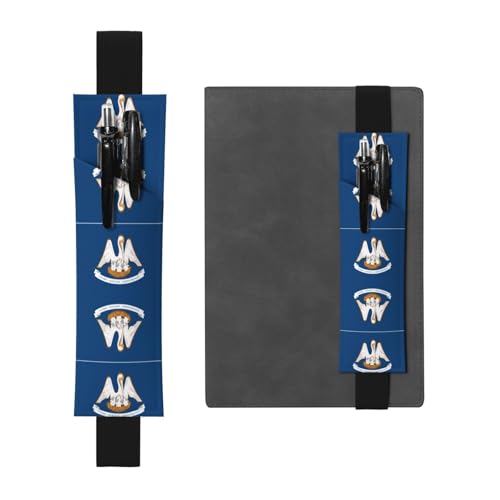 WZYCWB Louisiana State Flag Printed Large Capacity PVC Pen Holder + Creative Diary Pen Bag Set with Elastic Band Anti-Rutsch-Design WZYCWB Louisiana State Flag Printed Large Capacity PVC Pen Holder + Creative Diary Pen Bag Set with Elastic Band Anti-Rutsch-Design von WZYCWB