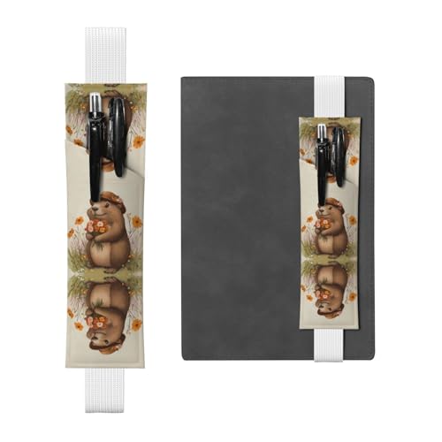 WZYCWB Lustige Groundhog Diary Federmäppchen, PVC-Stifthalter und Stifthalter mit Gummibändern und Lesezeichen sind die beste Geschenkwahl. von WZYCWB