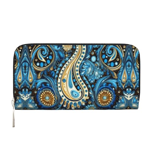 WZYCWB Luxuriöse Geldbörse mit Reißverschluss in leuchtenden Farben, perfekt für Reisen, Business und den Alltag. Hält Handys und Bargeld. von WZYCWB