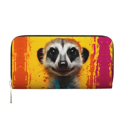 WZYCWB Meerkat Printed zippered wallet perfect for travel, business, and everyday wear.Holds cell phones and cash. von WZYCWB