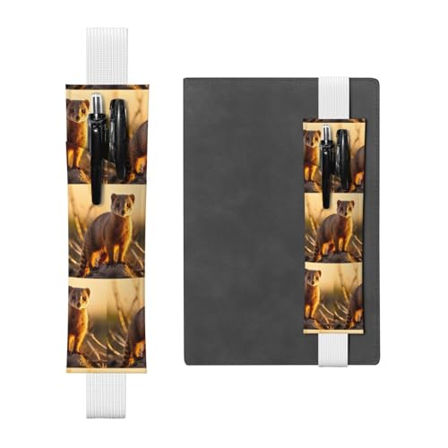 WZYCWB Meerkats Diary Federmäppchen, PVC-Stifthalter und Stifthalter mit Gummibändern und Lesezeichen sind die beste Geschenkwahl. von WZYCWB