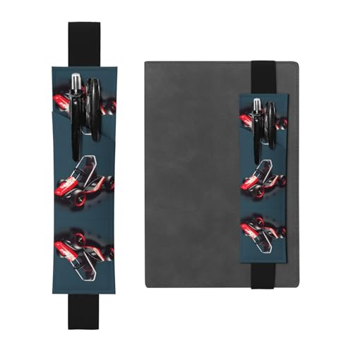 WZYCWB Mini-Kart bedruckter großer PVC-Stifthalter + kreatives Tagebuch-Stifttaschen-Set mit Gummiband, Anti-Rutsch-Design von WZYCWB