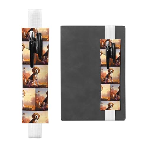 WZYCWB Nerdy Beagle Diary Federmäppchen, PVC-Stifthalter und Stifthalter mit Gummibändern und Lesezeichen sind die beste Geschenkwahl. von WZYCWB