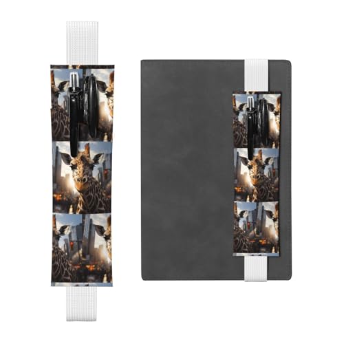 WZYCWB New York Giraffe Street Diary Federmäppchen, PVC-Stifthalter und Stifthalter mit Gummibändern und Lesezeichen sind die beste Geschenkwahl. von WZYCWB