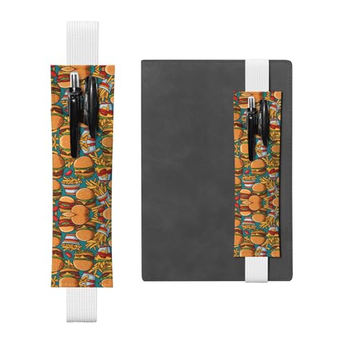 WZYCWB Niedlicher Burger-Pommes-Leder-Stifthalter, Lesezeichen, verstellbarer Stifthalter aus Leder, perfekt für den Schulanfang, Weihnachtsgeschenke WZYCWB Niedlicher Burger-Pommes-Leder-Stifthalter, Lesezeichen, verstellbarer Stifthalter aus Leder, perfekt für den Schulanfang, Weihnachtsgeschenke von WZYCWB