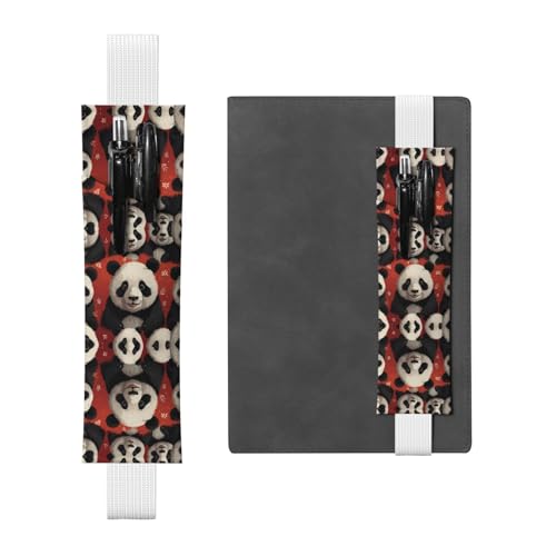 WZYCWB Panda Diary Federmäppchen, PVC-Stifthalter und Stifthalter mit Gummibändern und Lesezeichen sind die beste Geschenkwahl. von WZYCWB
