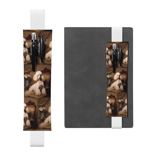 WZYCWB Pudel Diary Federmäppchen, PVC-Stifthalter und Stifthalter mit Gummibändern und Lesezeichen sind die beste Geschenkidee. von WZYCWB