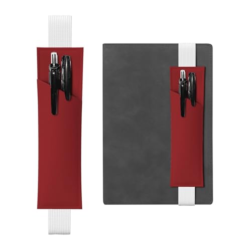 WZYCWB Red Diary Federmäppchen, PVC-Stifthalter und Stifthalter mit Gummibändern und Lesezeichen sind die beste Geschenkwahl. von WZYCWB