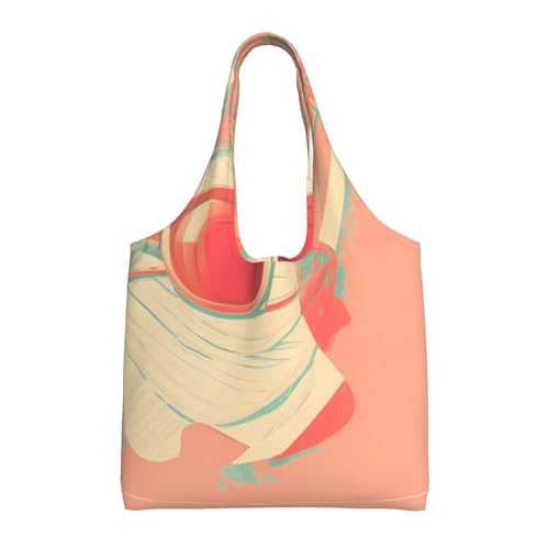 WZYCWB Retro-abstrakte Schattierungen, bedruckte einzelne Schultertasche, modische Alltagstasche, geeignet für den täglichen Gebrauch auf Reisen und zum Einkaufen von WZYCWB