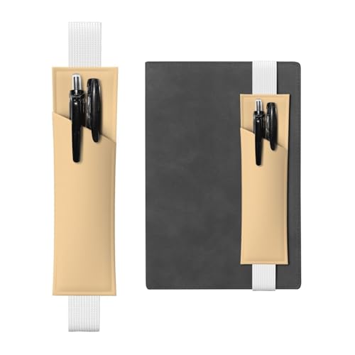 WZYCWB Rose Beige Diary Federmäppchen, PVC-Stifthalter und Stifthalter mit Gummibändern und Lesezeichen sind die beste Geschenkwahl. von WZYCWB