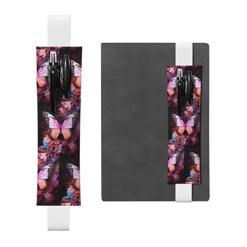 WZYCWB Schmetterlinge und Blumen Tagebuch Federmäppchen, PVC-Stifthalter und Stifthalter mit Gummibändern und Lesezeichen sind die beste Geschenkwahl. WZYCWB Schmetterlinge und Blumen Tagebuch Federmäppchen, PVC-Stifthalter und Stifthalter mit Gummibändern und Lesezeichen sind die beste Geschenkwahl. von WZYCWB