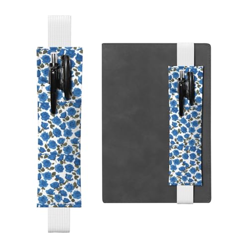 WZYCWB Schöne blaue Rosen Tagebuch Federmäppchen, PVC-Stifthalter und Stifthalter mit Gummibändern und Lesezeichen sind die beste Geschenkwahl. WZYCWB Schöne blaue Rosen Tagebuch Federmäppchen, PVC-Stifthalter und Stifthalter mit Gummibändern und Lesezeichen sind die beste Geschenkwahl. von WZYCWB