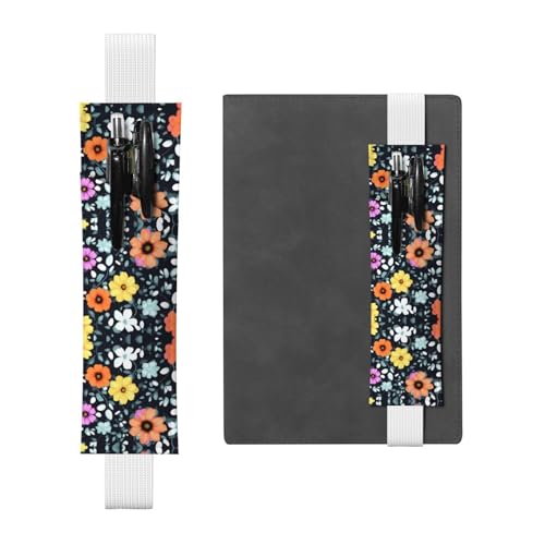 WZYCWB Schöne bunte Blumen Tagebuch Federmäppchen, PVC-Stifthalter und Stifthalter mit Gummibändern und Lesezeichen sind die beste Geschenkwahl. WZYCWB Schöne bunte Blumen Tagebuch Federmäppchen, PVC-Stifthalter und Stifthalter mit Gummibändern und Lesezeichen sind die beste Geschenkwahl. von WZYCWB