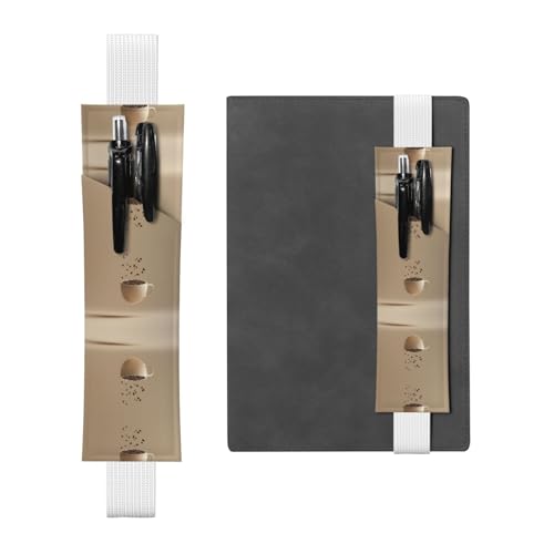 WZYCWB Schwimmende Kaffeetassen-Tagebuch-Federmäppchen, PVC-Stifthalter und Stifthalter mit Gummibändern und Lesezeichen sind die beste Geschenkidee. von WZYCWB