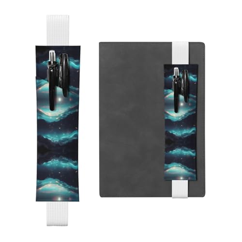 WZYCWB Science Fiction Stars Diary Federmäppchen, PVC-Stifthalter und Stifthalter mit Gummibändern und Lesezeichen sind die beste Geschenkwahl. von WZYCWB