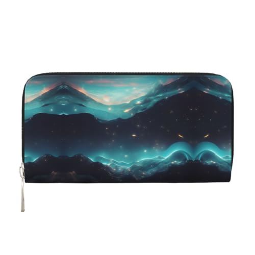 WZYCWB Science Fiction Stars Printed zippered wallet perfect for travel, business, and everyday wear.Holds cell phones and cash von WZYCWB