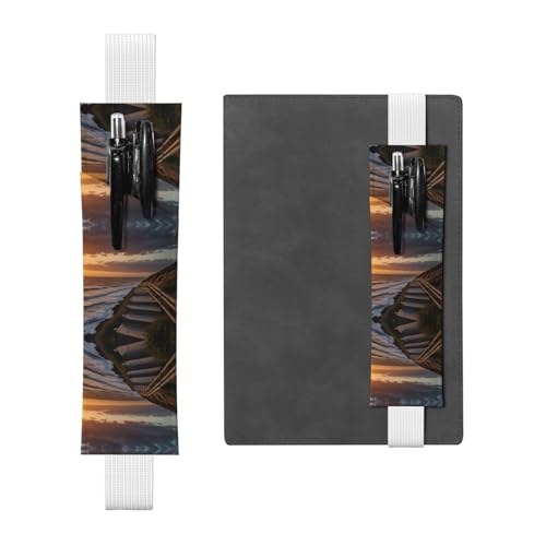 WZYCWB SeaWaves Diary Federmäppchen, PVC-Stifthalter und Stifthalter mit Gummibändern und Lesezeichen sind die beste Geschenkwahl. von WZYCWB