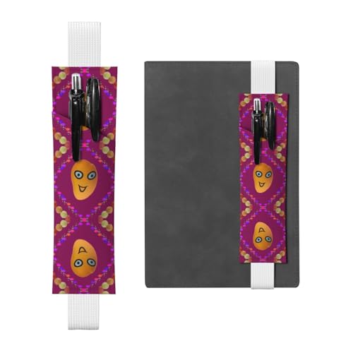 WZYCWB Smiley Mango Leder Stifthalter Lesezeichen, verstellbarer Stifthalter aus Leder, perfekt für Schulanfang, Weihnachtsgeschenke WZYCWB Smiley Mango Leder Stifthalter Lesezeichen, verstellbarer Stifthalter aus Leder, perfekt für Schulanfang, Weihnachtsgeschenke von WZYCWB