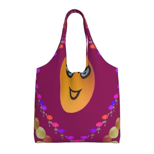 WZYCWB Smiley Mango bedruckte Leinentasche, modische Alltagstasche, geeignet für den täglichen Gebrauch auf Reisen und zum Einkaufen WZYCWB Smiley Mango bedruckte Leinentasche, modische Alltagstasche, geeignet für den täglichen Gebrauch auf Reisen und zum Einkaufen von WZYCWB