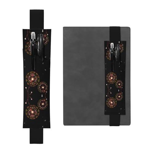 WZYCWB Starry Pusteblume gedruckt Große Kapazität PVC Stifthalter + Kreatives Tagebuch Stifttasche Set mit Gummiband Anti-Rutsch-Design von WZYCWB