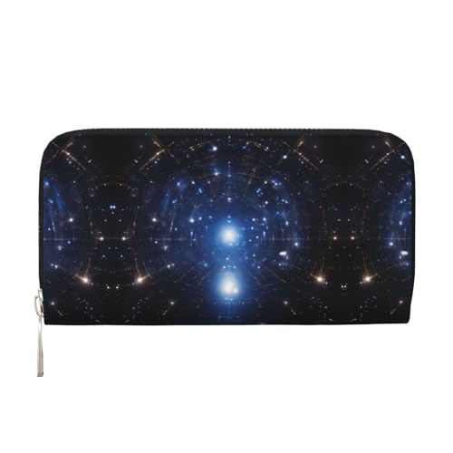 WZYCWB Starry Sky Printed zippered wallet perfect for travel, business, and everyday wear.Holds cell phones and cash. von WZYCWB