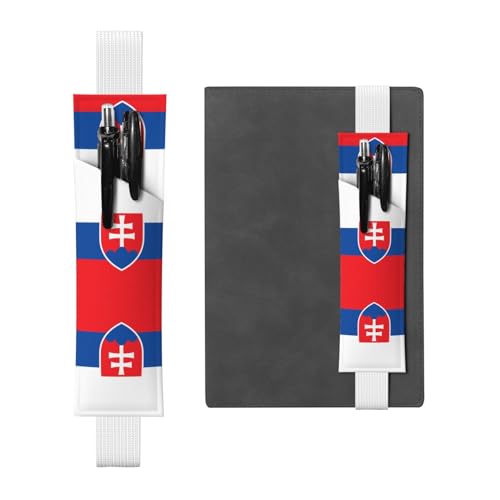 WZYCWB Stiftehalter aus Leder mit Flagge der Slowakei, Lesezeichen, verstellbarer Stifthalter aus Leder, perfekt für den Schulanfang, Weihnachtsgeschenke WZYCWB Stiftehalter aus Leder mit Flagge der Slowakei, Lesezeichen, verstellbarer Stifthalter aus Leder, perfekt für den Schulanfang, Weihnachtsgeschenke von WZYCWB