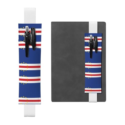 WZYCWB Stiftehalter aus Leder mit Flagge von Kap Verde, Lesezeichen, verstellbarer Stifthalter aus Leder, perfekt für den Schulanfang, Weihnachtsgeschenke WZYCWB Stiftehalter aus Leder mit Flagge von Kap Verde, Lesezeichen, verstellbarer Stifthalter aus Leder, perfekt für den Schulanfang, Weihnachtsgeschenke von WZYCWB