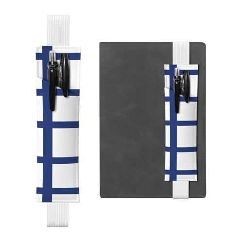WZYCWB Stiftehalter aus Leder mit finnischer Flagge, Lesezeichen, verstellbarer Stifthalter aus Leder, perfekt für den Schulanfang, Weihnachtsgeschenke WZYCWB Stiftehalter aus Leder mit finnischer Flagge, Lesezeichen, verstellbarer Stifthalter aus Leder, perfekt für den Schulanfang, Weihnachtsgeschenke von WZYCWB
