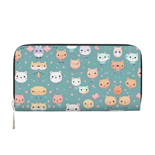 WZYCWB Süße Fuchs bedruckte Geldbörse mit Reißverschluss, perfekt für Reisen, Business und Alltag. Hält Handys und Bargeld. von WZYCWB
