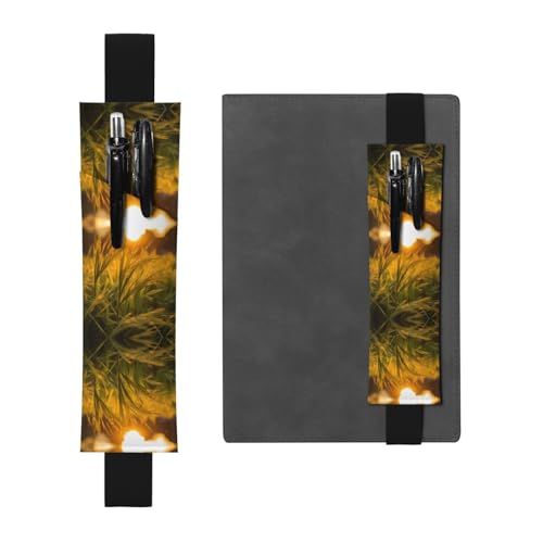 WZYCWB The Sunset Wheat Printed Large Capacity PVC Pen Holder + Creative Diary Pen Bag Set with Elastic Band Anti-Rutsch-Design WZYCWB The Sunset Wheat Printed Large Capacity PVC Pen Holder + Creative Diary Pen Bag Set with Elastic Band Anti-Rutsch-Design von WZYCWB
