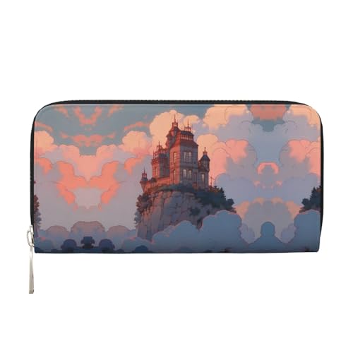 WZYCWB Top Building Bedruckte Geldbörse mit Reißverschluss, perfekt für Reisen, Business und den Alltag. Hält Handys und Bargeld. von WZYCWB