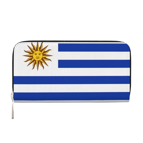 WZYCWB Uruguay bedruckte Geldbörse mit Reißverschluss, perfekt für Reisen, Business und den Alltag. Hält Handys und Bargeld. von WZYCWB