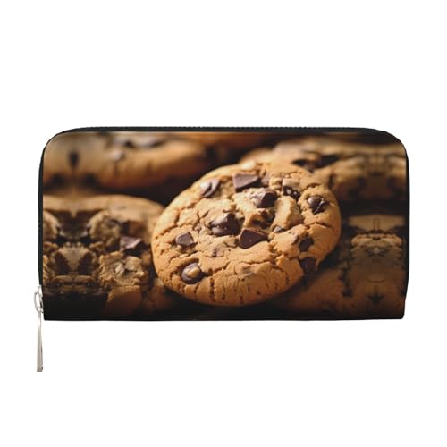 WZYCWB Viele Kekse Bedruckte Geldbörse mit Reißverschluss, perfekt für Reisen, Business, und Alltag. Hält Handys und Bargeld. von WZYCWB