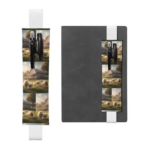 WZYCWB Viele niedliche Schaf-Tagebuch-Federmäppchen, PVC-Stifthalter und Stifthalter mit Gummibändern und Lesezeichen sind die beste Geschenkidee. von WZYCWB