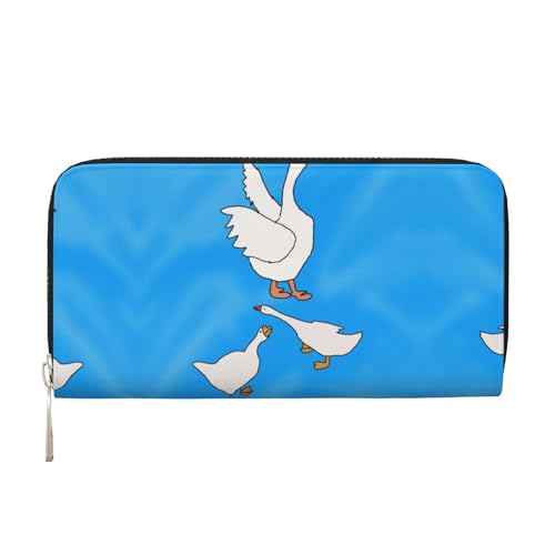 WZYCWB White Goose House Printed zippered wallet perfect for travel, business, and everyday wear.Holds cell phones and cash. von WZYCWB