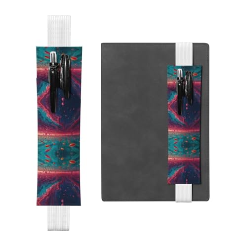 WZYCWB Wie Jelly Sea Diary Federmäppchen, PVC-Stifthalter und Stifthalter mit Gummibändern und Lesezeichen sind die beste Geschenkidee. von WZYCWB