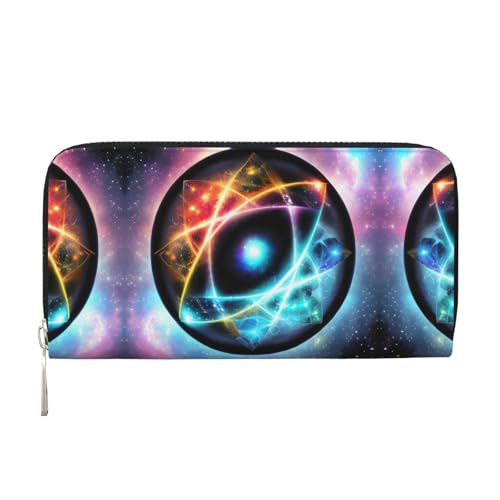 WZYCWB Wonderful Universe Printed zippered wallet perfect for travel, business, and everyday wear.Holds cell phones and cash. von WZYCWB