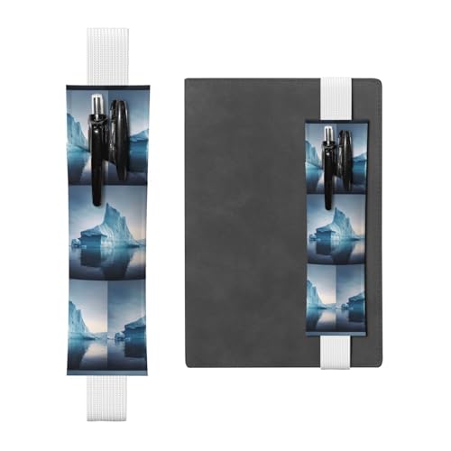 WZYCWB icebergs Diary Federmäppchen, PVC-Stifthalter und Stifthalter mit Gummibändern und Lesezeichen sind die beste Geschenkwahl. von WZYCWB