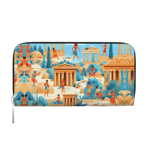 WZYCWB life of the ancients Bedruckte Geldbörse mit Reißverschluss, perfekt für Reisen, Business, und Alltag. Hält Handys und Bargeld. von WZYCWB