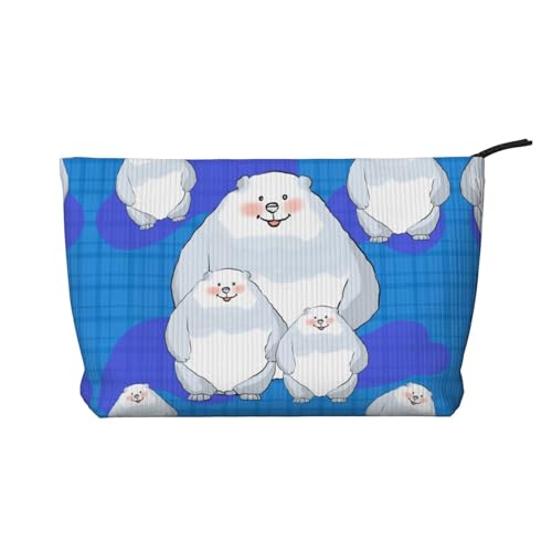 White Bear Family Damen-Kosmetiktasche, tragbare Geldbörse mit Reißverschluss, geeignet für Reisen und die tägliche Aufbewahrung von Kosmetika White Bear Family Damen-Kosmetiktasche, tragbare Geldbörse mit Reißverschluss, geeignet für Reisen und die tägliche Aufbewahrung von Kosmetika von WZYCWB