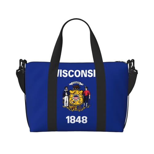 Wisconsin Staatsflagge Damen Handtasche Crossbody Reisetasche Casual Handtasche mit Reißverschluss Geeignet für Arbeit Reisen Fitness Reisen Wisconsin Staatsflagge Damen Handtasche Crossbody Reisetasche Casual Handtasche mit Reißverschluss Geeignet für Arbeit Reisen Fitness Reisen von WZYCWB