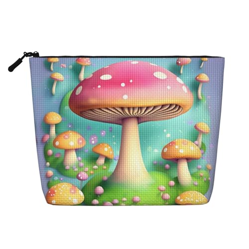 Wunderbare kleine Pilze Damen-Kultur- und Kosmetiktasche, Unisex-Kulturbeutel, Aufbewahrungstasche für Körperpflege von WZYCWB