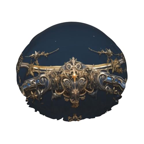 Zarte Halskette, doppellagige Damen-Duschhaube, wiederverwendbar, großes Design, geeignet für alle Haarlängen, geeignet für Mädchen, Spa und Heimsalon. von WZYCWB