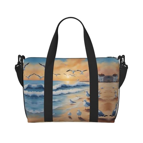 airborne Seagulls Damen Handtaschen Crossbody Reisetasche Casual Handtasche mit Reißverschluss Geeignet für Arbeit Reisen Fitness Reisen airborne Seagulls Damen Handtaschen Crossbody Reisetasche Casual Handtasche mit Reißverschluss Geeignet für Arbeit Reisen Fitness Reisen von WZYCWB