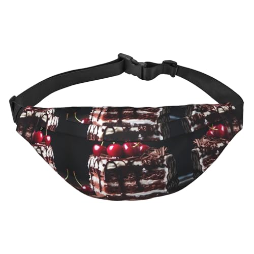 schwarzwälder Kirschtorte Travel Fashion Hüfttasche geeignet für Sport, Laufen, Radfahren, Reisen, Angeln, Jungen, große Crossbody-Hüfttasche schwarzwälder Kirschtorte Travel Fashion Hüfttasche geeignet für Sport, Laufen, Radfahren, Reisen, Angeln, Jungen, große Crossbody-Hüfttasche von WZYCWB