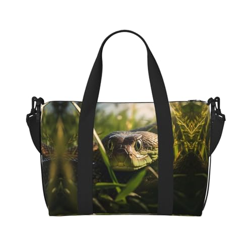 snake Damen Handtasche Crossbody Reisetasche Casual Handtasche mit Reißverschluss Geeignet für Arbeit Reisen Fitness Reisen von WZYCWB