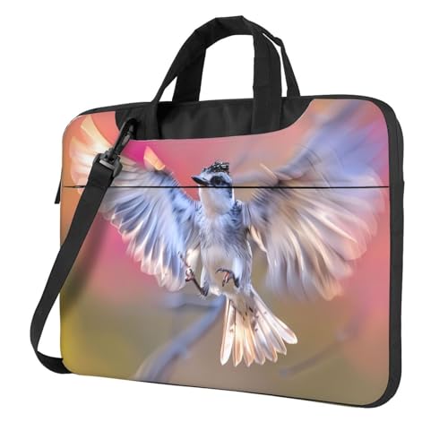 WZYWHJ 35,6 cm (14 Zoll) bedruckte Laptoptasche mit weichem Innenfutter, mehreren Taschen, ideal für Männer, Reisen und Business von WZYWHJ